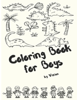 Coloring Book For Boys B08JLXYL8W Book Cover
