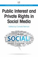 Public Interest and Private Rights in Social Media 1843346931 Book Cover