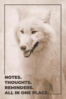 God Didn't Bring You This Far To Leave You. Notes. Thoughts. Reminders. All in one place.: Wolf Notebook Journal 1074775465 Book Cover
