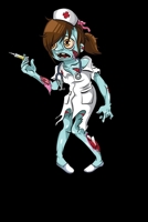 Zombie Nurse: Halloween, College Ruled Lined Paper, 120 pages, 6 x 9 1696529727 Book Cover