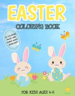 Easter Coloring Book For Kids Ages 4-8: Includes Bonus Easter Word Searches, Large Print Easter Activity Book For Toddlers And Kids Age 4-8 B08VV7YRGL Book Cover