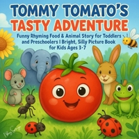 Tommy Tomato’s Tasty Adventure: Funny Rhyming Food & Animal Story for Toddlers and Pre-schoolers | Bright, Silly Picture Book for Kids Ages 3–7 B0FH531SB5 Book Cover