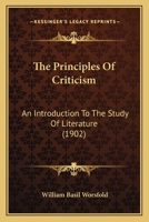 The principles of criticism; an introduction to the study of literature 1018050426 Book Cover