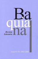 Baquiana Revista Literaria Annuario IV, 2002-2003 0970191391 Book Cover