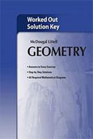 Geometry--Worked Out Solution Key 0618736646 Book Cover