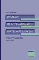 Das Recht Im Internationalen Wirtschaftsverkehr 3663021378 Book Cover