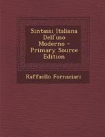 Sintassi Italiana dell'uso moderno B0CJT77XC3 Book Cover