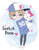 Sketchbook: Cute Twins Sister Ella and Ellie Character Sketchbook For 9-12 Year Old Girls ~ Blank Paper for Drawing,  Doodling or Sketching.(Volume 7) 1699765537 Book Cover