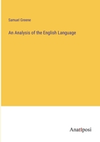 An Analysis of the English Language 3382503603 Book Cover