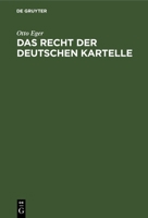 Das Recht der deutschen Kartelle 3112676955 Book Cover