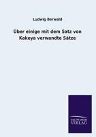 Uber Einige Mit Dem Satz Von Kakeya Verwandte Satze 3846026913 Book Cover