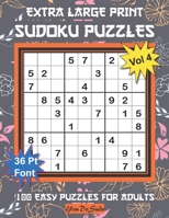 Extra Large Print Sudoku Puzzles: 100 Easy Puzzles for Adults and Seniors: Pretty Modern Orange and Gray Leaf Design Sudoku Gift For Women (Floral Ser B08FP45DKT Book Cover