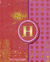 2020-2024 5 Year Monthly Planner: Initial Monogram Letter H 60 Months Calendar, 5 Year Agenda Schedule Organizer, Logbook and Personalized Journal 1707958335 Book Cover