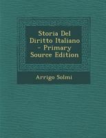 Storia Del Diritto Italiano 1287684823 Book Cover