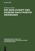 Die Endlichkeit des Daseins Nach Martin Heidegger 3111042006 Book Cover