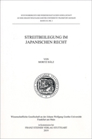 Streitbeilegung Im Japanischen Recht 3515124888 Book Cover