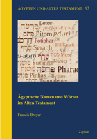 Agyptische Namen Und Worter Im Alten Testament 3963270500 Book Cover