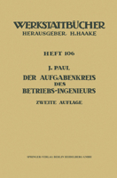 Der Aufgabenkreis Des Betriebs-Ingenieurs 3540043837 Book Cover