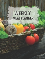 Weekly Meal Planner: 55 Week Meal Planner, Recipe, (112 Pages, Blank, 8.5 x 11) 1675372594 Book Cover