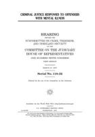 Criminal justice responses to offenders with mental illness 1708354735 Book Cover