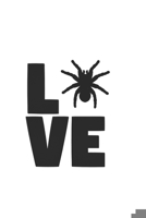 Love tarantulas - white cover: tarantula notebook; 100 6x9" lined pages 1651156387 Book Cover