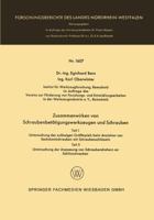 Zusammenwirken Von Schraubenbetatigungswerkzeugen Und Schrauben 3663067203 Book Cover