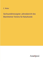 Sechsunddreissigster Jahresbericht des Mannheimer Vereins für Naturkunde 3382401606 Book Cover