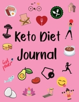 Keto Diet Journal For Women: Weight Loss Tracker, Monthly Progress, Task Challenges, Ketogenic Foods, Grocery Ideas and much more ! 1652584587 Book Cover