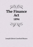The Finance ACT 1894 5518659903 Book Cover