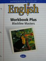 Houghton Mifflin English: Workbk Plus Blackline Masters Grade 4 0618090711 Book Cover