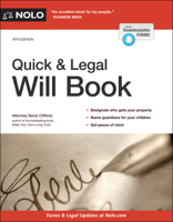 Quick & Legal Will Book 1413320309 Book Cover