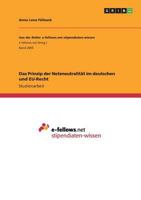 Das Prinzip der Netzneutralit�t im deutschen und EU-Recht 3668259828 Book Cover