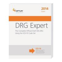 Drg Expert: The Complete Official Draft MS-Drg Using the ICD-10 Code Set 2014 1601519567 Book Cover