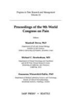 Proceedings of the Ninth World Congress on Pain (Progress in Pain Research and Management Series Vol. 16) 0931092310 Book Cover
