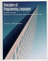 Principles of Programming Languages: Design, Evaluation, and Implementation 0030051630 Book Cover