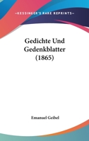 Gedichte und Gedenkblätter 384304841X Book Cover
