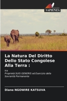 La Natura Del Diritto Dello Stato Congolese Alla Terra 6205767422 Book Cover