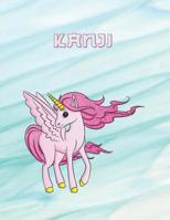 Kanji: Cahier d'�criture japonaise - Licorne mignonne - 200 pages Genkouyoushi pour pratiquer les Hiragana (Katakana) 1079092390 Book Cover