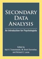 Secondary Data Analysis: An Introduction for Psychologists 1433808765 Book Cover