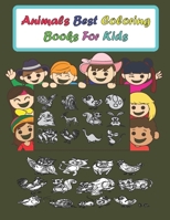 Animals best coloring books for kids: Big Activity Workbook for kids, grils & boys, animals coloring book B08JDYW9J3 Book Cover