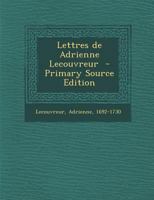 Lettres de Adrienne Lecouvreur 1172617481 Book Cover