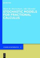 Stochastic Models for Fractional Calculus 3110258692 Book Cover