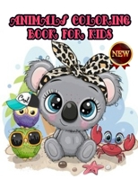 ANIMALS COLORING BOOK FOR kids B0C2RVJH42 Book Cover