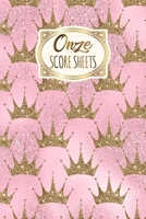 Onze Score Sheets: A pad of scoresheets: Perfect for scorekeeping: Pink crowns cover 1695558294 Book Cover