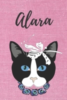 Alara Katzen-Malbuch / Notizbuch Tagebuch: Individuelles personalisiertes blanko M�dchen & Frauen Namen Notizbuch, blanko DIN A5 Seiten. Ideal als Uni ... Weihnachts & Geburtstags Geschenk f�r Frauen. 1695613511 Book Cover