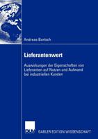 Lieferantenwert 3835000020 Book Cover