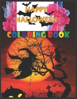 Happy HALLOWEEN: coloring book for kids ages 3-9 B08QWM8F5X Book Cover