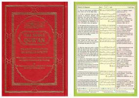 The Noble Quran: Color Coded,Transliteration in Roman Script with Original Arabic Text (Mushaf Al-Madinah) and English Translation of the Meanings (Red Color) 1958318515 Book Cover