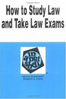 How to Study the Law and Take Law Exams (Nutshell Series) 0314065962 Book Cover