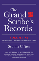 The Grand Scribe's Records: The Hereditary Houses of Pre-han China 025334025X Book Cover